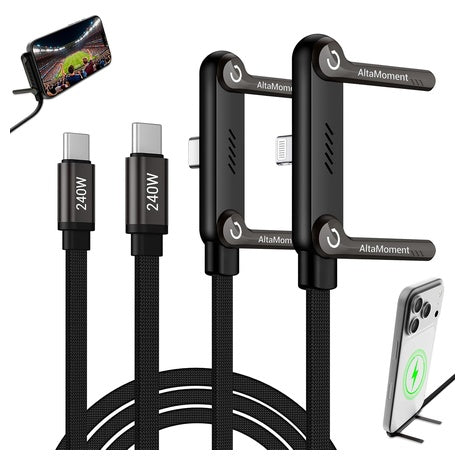 4.9 FT Universal 240W Charging Cable With Stand