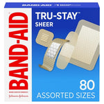 80 Band-Aid Tru-Stay Sheer Strips