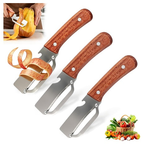 3-Pack DabaTag Stainless Steel Peeler