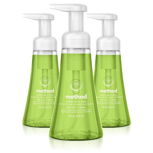 3 Pack Method Foaming Hand Soap, Green Tea + Aloe
