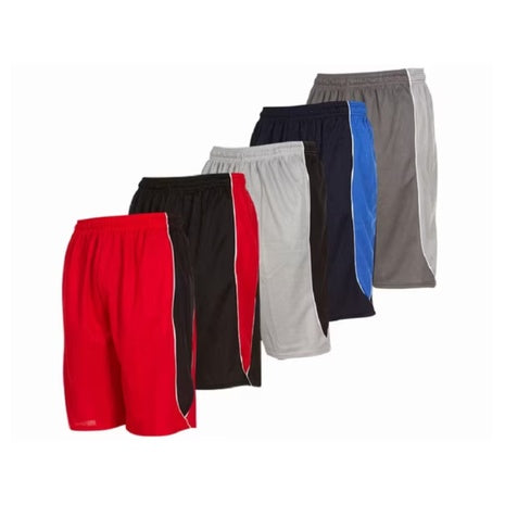 5-Pack Mens Moisture Wicking Shorts (Various)