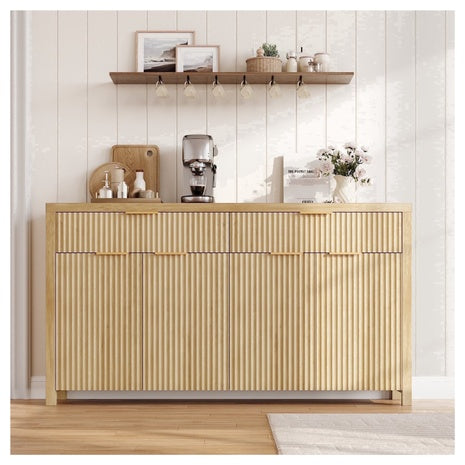 Laintene 55" Fluted Buffet Cabinet With Storage & Drawers