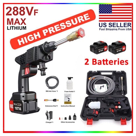 288VF Cordless Pressure Washer With 2 Batteries And Charger
