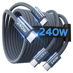 2-Pack 240W Lisen 6.6-Ft USB-C Cables