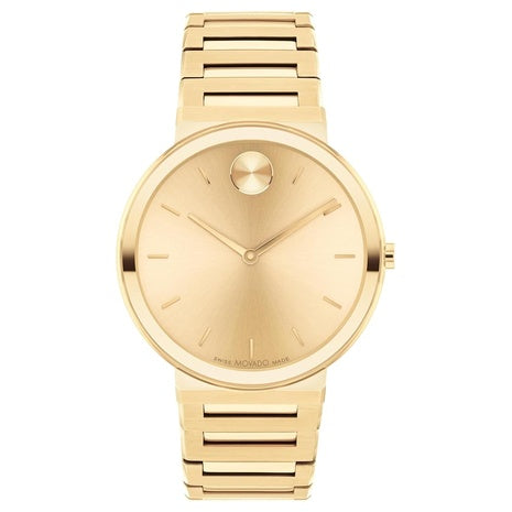 Movado Bold Horizon Ultra Thin Gold Watch