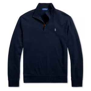 Polo Ralph Lauren Men's Luxury Jersey Quarter Zip Pullover Sweater