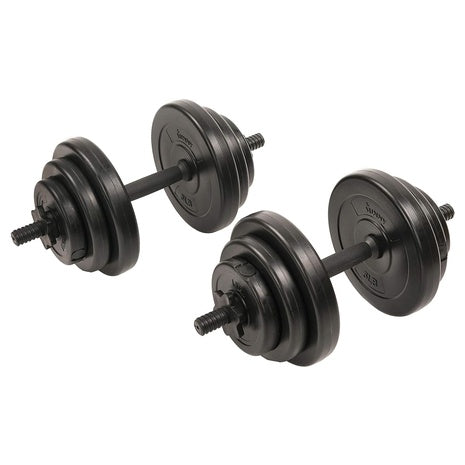 40 lb Sunny Health & Fitness Vinyl Dumbbell Set