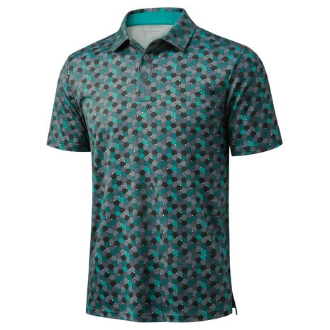Men's Short Sleeve Dry Fit Moisture Collared Golf Shirt (Various)