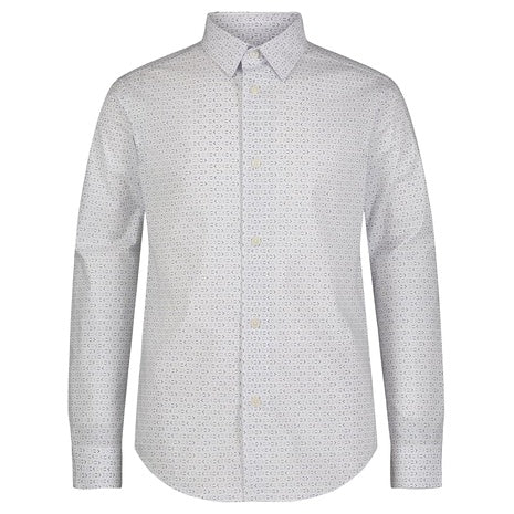 Calvin Klein Boys' Long Sleeve Patterned Dress Shirt