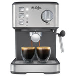 Mr. Coffee Compact Espresso Maker With Steam Wand