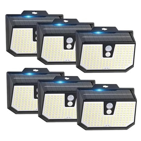 6 Outdoor Motion Sensor Solar Lights