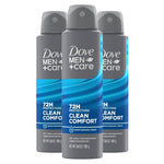 3 Dove Men+Care Dry Spray Deodorant