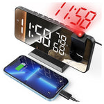 Digital Alarm Clock Radio With USB Charger Ports