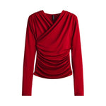 Women's Draped Jersey Top