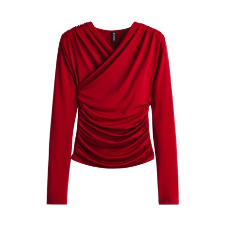 Women's Draped Jersey Top