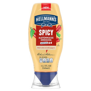11.5oz Hellmann's Spicy Mayonnaise Dressing Squeeze Bottle