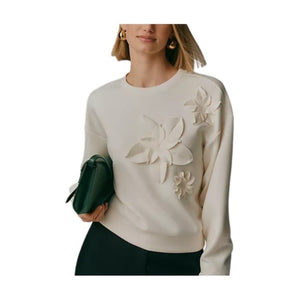 3D Floral Sweater