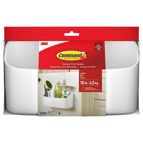 Command 10 Lb Large Organizing Caddy With 4 Strips