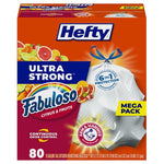80-Count 13-Gallon Hefty Ultra Strong Tall Kitchen Trash Bags