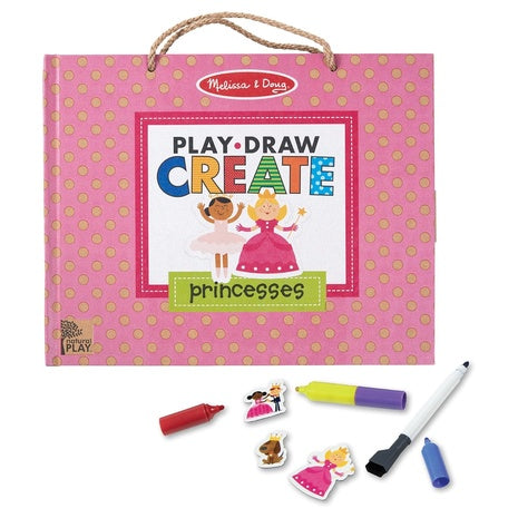 54 Piece Melissa & Doug Princesses Reusable Drawing & Magnet Kit