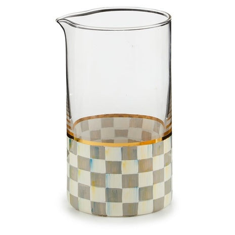 Sterling Check Mixing Glass