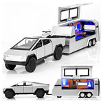 Tesla-Style Truck and Trailer Toy Set