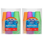 200 Hefty 16oz Disposable Party Cups