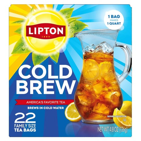 22 Lipton Cold Brew Iced Tea Bags