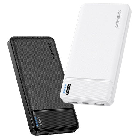 2 Pack 10,000mAh Slim USB-C Portable Chargers