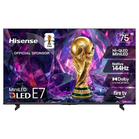 75" Hisense E7 Hi-QLED Mini-LED 4K UHD Smart Fire TV