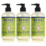 3 Pack 12.5oz Mrs. Meyer's Clean Day Liquid Hand Soap, Lemon Verbena Scent