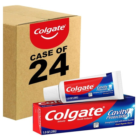 24 Travel Size Colgate Toothpaste