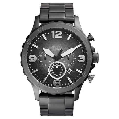Fossil Men's Nate Oversized Stainless Steel Chronograph Watch