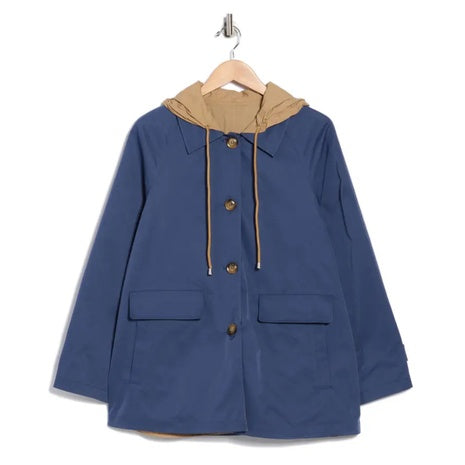 Bernardo Women's Reversible Hooded Raincoat