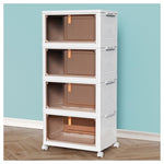 4-Tier Storage Bins With Wheels