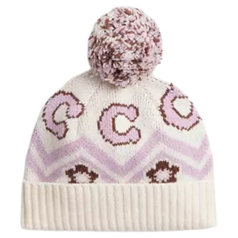 Coach Women's Fair Isle Print Knit Beanie