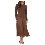 Mixed Media Long Sleeve Dress
