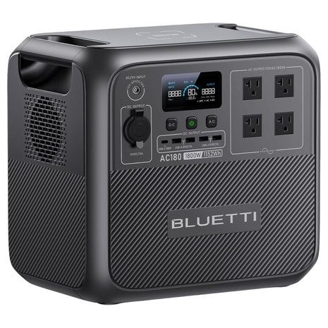 Bluetti AC180 1800W Portable Solar Power Generator Station