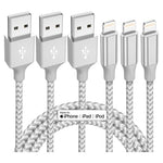 3-Pack 10-FT Lightning Cables