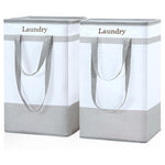 2-Pack Collapsible Laundry Hamper w/ Carry Handles