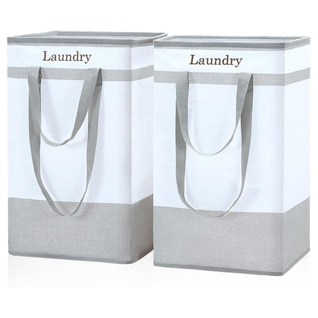 2-Pack Collapsible Laundry Hamper w/ Carry Handles