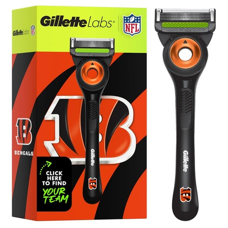 Gillette Labs Special NFL Bengals Edition Shaving Razor