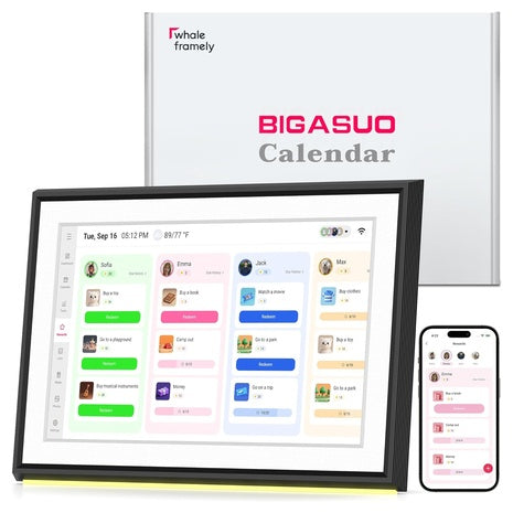 10.1" Smart Digital Calendar with Touchscreen Planner & Photo Frame
