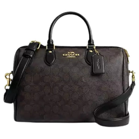 Coach Women's Rowan Large Satchel Bag In Signature Canvas