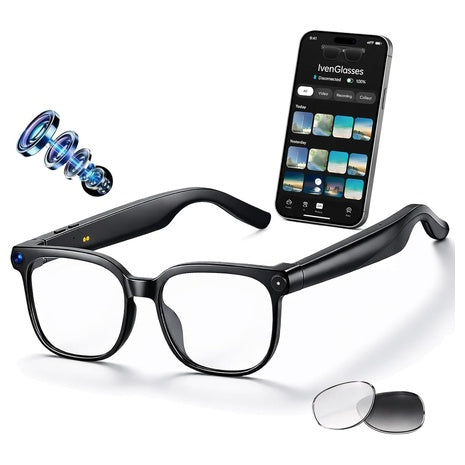 AI Smart Glasses with 8MP Camera