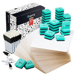 32 Mini Whiteboards With Markers & Erasers
