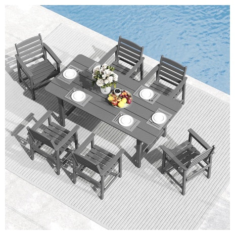 7 Piece HDPE Dining Set