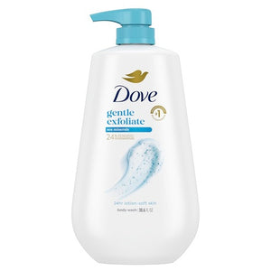 3 Bottles Dove Gentle Exfoliate Body Wash