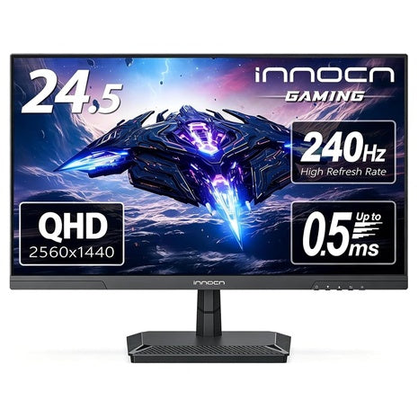 24.5" INNOCN 25G2S WQHD 240Hz 1ms IPS Freesync And G-SYNC Compatible Gaming Monitor