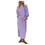 2 Piece Oversized Maxi Skirt Set (11 Colors)